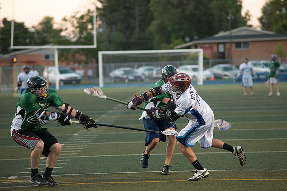 The Spartans best the Vikings in the Lacrosse Championship game.  One of the Competitive Sports Leagues which is part of the Student Activity Program at BYU-Idaho.