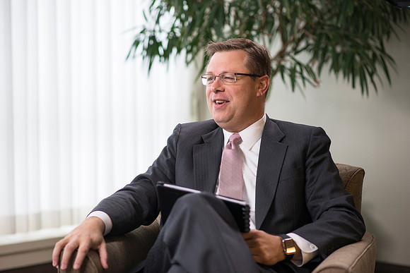 Behind the Scenes of President Gilbert interviewing interim President Wilkes about his time at BYU-Idaho.
