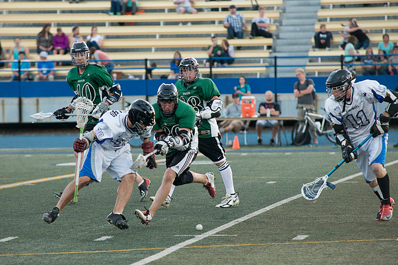 The Spartans best the Vikings in the Lacrosse Championship game.  One of the Competitive Sports Leagues which is part of the Student Activity Program at BYU-Idaho.