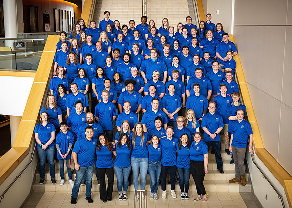 Student Success group photo in the I-Center.