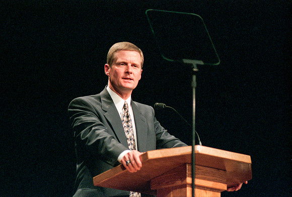 President David A. Bednar speaking at Devotional