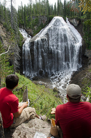 Union Falls Hike: A 17 mile hike round trip and you cross the river 4 times each way.  A very rewarding hike with a beautiful view of Union Falls. Then the real joy is to jump into Ouzel Pool which is
