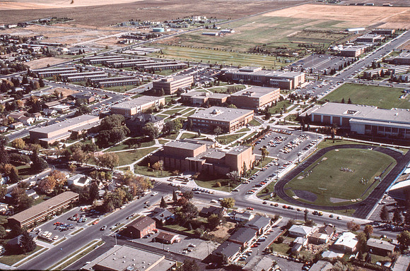 Aerial Photos of Ricks Campus and the surrounding area.