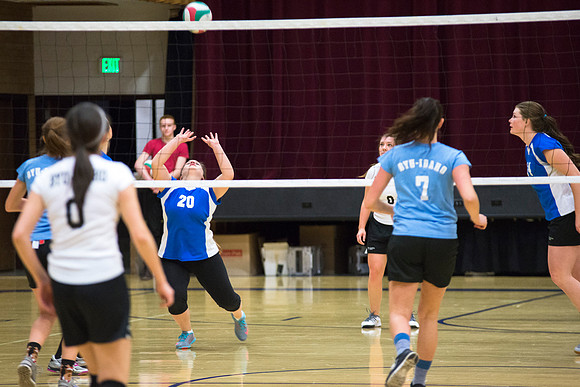 Women's competitive VolleyBall Championship game.