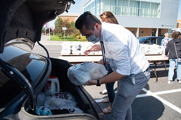 A special fast was held on campus and the University prepared and passed out over 17,000 meals for the students to enjoy at the end of their fast. Food Service along with volunteers packaged and passe