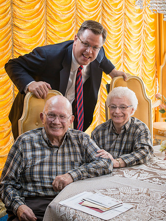 President Gilbert with Dr & Sis Lowder.