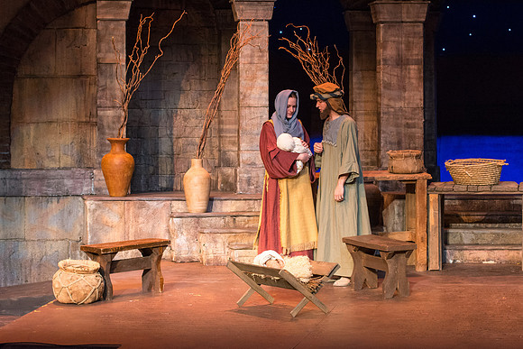 The first Dress Rehearsal for Christ the Lord-Our True Light by the BYU-Idaho Theater Department. Photo by Erik Hill.