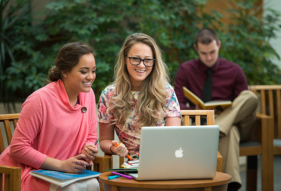 Bethany Pulido, Katelyn Crompton and Creighton Simpson pose for an Online promo poster.