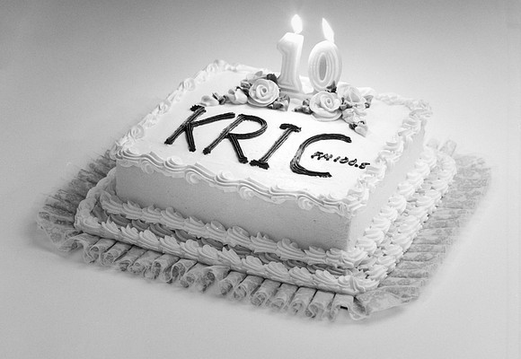 Cake for the 10th anniversary of KRIC Radio