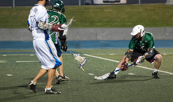 The Spartans best the Vikings in the Lacrosse Championship game.  One of the Competitive Sports Leagues which is part of the Student Activity Program at BYU-Idaho.