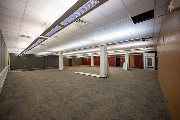 Beginning stages of the remodeling of the McKay library.