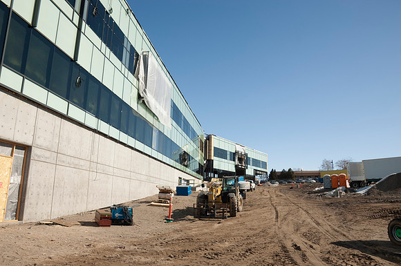 Outside the new Science Technology Building, which is scheduled to be complete by the 2016 Fall Semester.