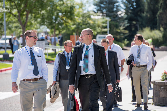 Faculty members come together in preparation of the new school year.