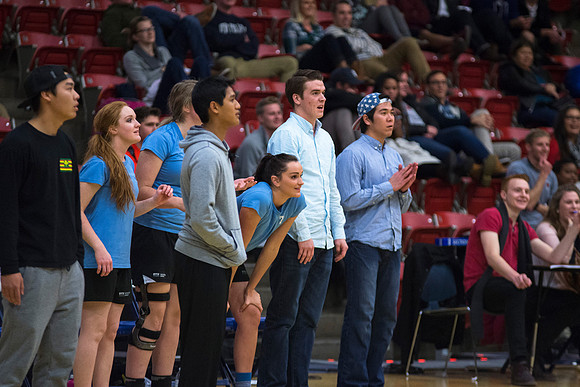 Women's competitive VolleyBall Championship game.