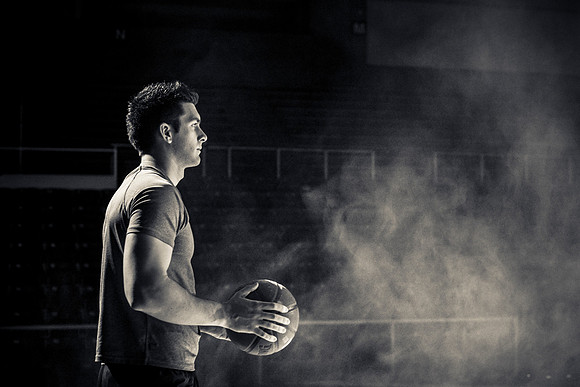 Tyler Clay directs the Slam Dunk Promo Video with Cameron Olsen, previous slam dunk winner.