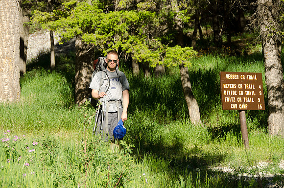 Backpacking trip up Webber Creek trail to Webber Lake.