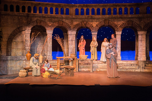 The first Dress Rehearsal for Christ the Lord-Our True Light by the BYU-Idaho Theater Department. Photo by Erik Hill.