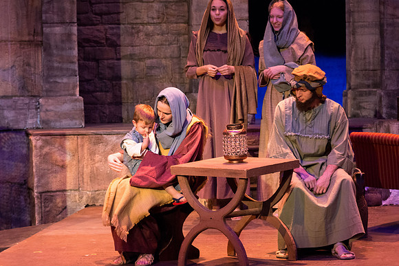 The first Dress Rehearsal for Christ the Lord-Our True Light by the BYU-Idaho Theater Department. Photo by Erik Hill.