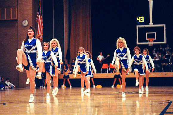 The spirit team performing a dance number