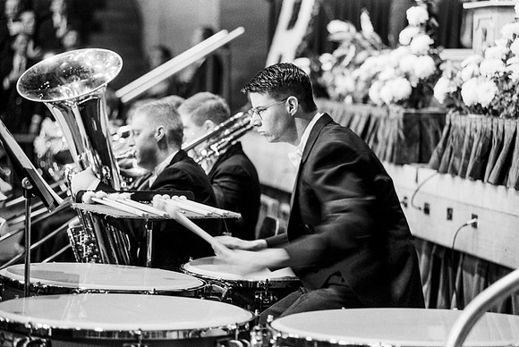 Members of the Orchestra performing at the Inauguration