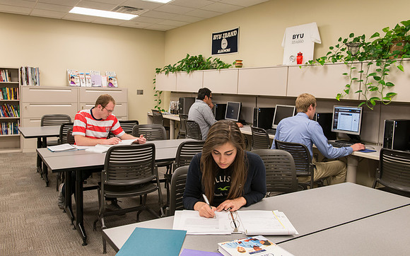 Career Networking Center is located in the Manwaring Center at BYU-Idaho.  Models: Matt Urick, Valerie Luna, Eric Martinez, Cameron Coxe
