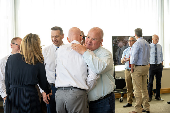 A reception for President Henry J Eyring and his wife Kelly to express their gratitude to employees of BYU-Idaho.