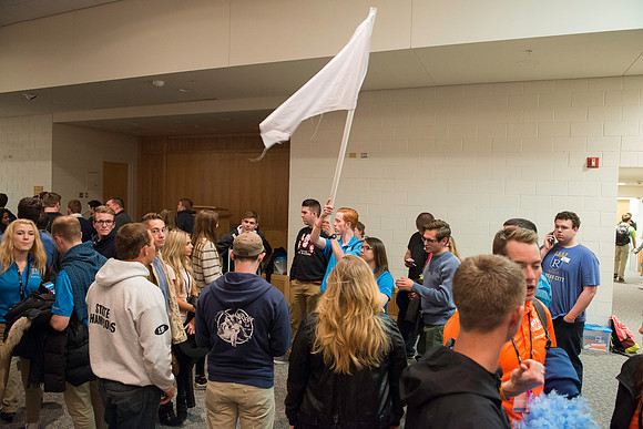 Students Volunteer through "Student Support" to help and serve incoming Freshman during new student orientation.