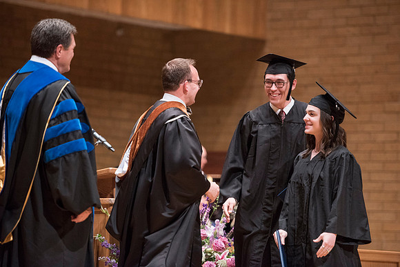 Students of Brigham Young University-Idaho at graduation of the Spring 2016 semester. Photo by Ryan Chase.