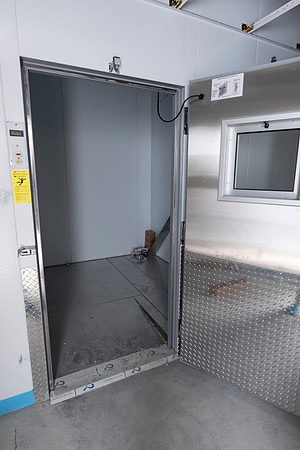 Refrigerators and freezers are just another utility needed in the new science building.
