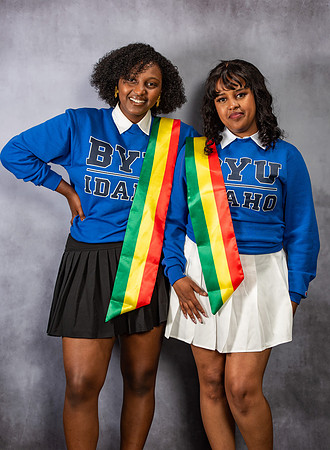 Graduation Portraits of Hermela Denboba and Hana Edossa.
