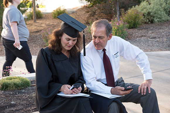 Students of Brigham Young University-Idaho at graduation of the Spring 2016 semester. Photo by Ryan Chase.