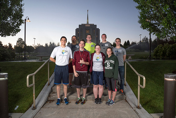 2016 Temple to Temple relay from Rexburg Temple to Idaho Falls Temple.