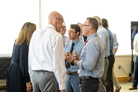 A reception for President Henry J Eyring and his wife Kelly to express their gratitude to employees of BYU-Idaho.