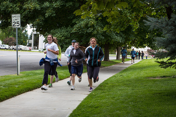 More than 600 participants ran in a 37 mile relay race, beginning at the Rexburg Temple and ending in Idaho Falls.