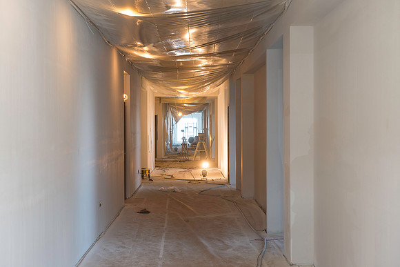 Construction continues on the new Science Technology Building.