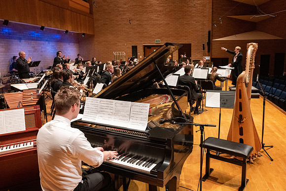 A retirement concert and reception for Diane Soelberg the director of the Symphony Band.