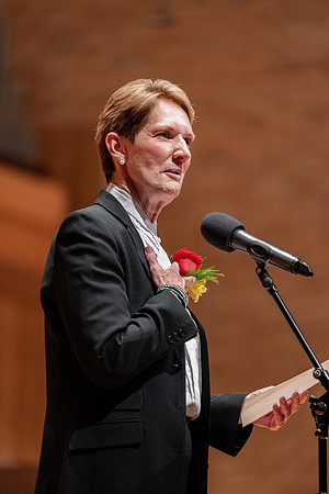 A retirement concert and reception for Diane Soelberg the director of the Symphony Band.
