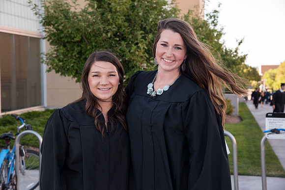 Students of Brigham Young University-Idaho at graduation of the Spring 2016 semester. Photo by Ryan Chase.