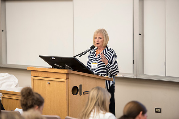 Many people gather to hear speakers and learn during Education Week at BYU-I. 2016