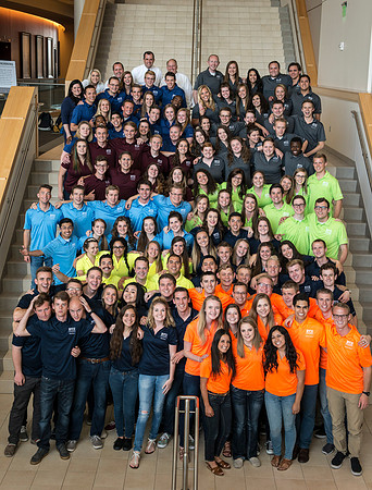 Group shots in the I-Center.