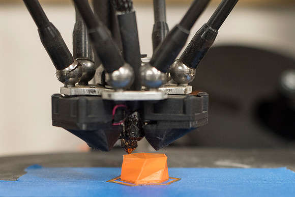 The mechanical engineering department has two 3D printers available for students to make 3D prints.