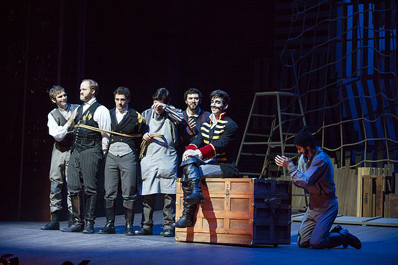 Peter and the Starcatcher is a wildly theatrical, hilarious and innovative retelling of how a miserable orphan came to be "The Boy Who Never Grew Up." Thirteen-year-old Molly Aster, a Starcatcher appr
