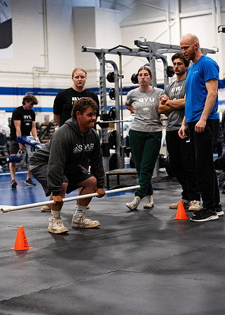 BYUI Wellness Center Power Lifting Training.