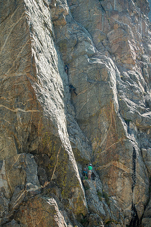 A massive rock buttress, several hundred feet tall on the South boundry of the Jackson Hole Ski resort. (Rock climbing video shoot directed by Michael Ballard and assisted by Taylor Ray. Scott Hurst b