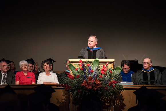 Students of Brigham Young University-Idaho at graduation of the Spring 2016 semester. Photo by Ryan Chase.