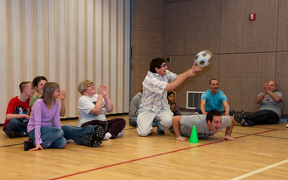 Adaptive Physical Education with instructor Bob Christensen.