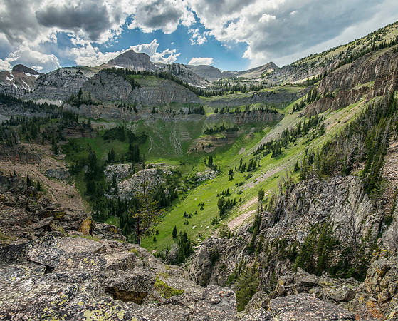 A massive rock buttress, several hundred feet tall on the South boundry of the Jackson Hole Ski resort.