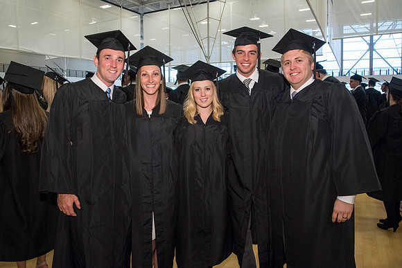 Students of Brigham Young University-Idaho prior to convocation of the Spring 2016 semester. Photo by Ryan Chase.