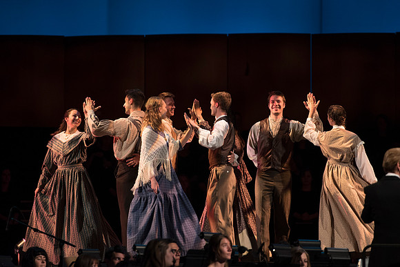 BYU-Idaho Center Stage had their annual Patriots and Pioneers concert July 9 with George Dyer as their soloist.