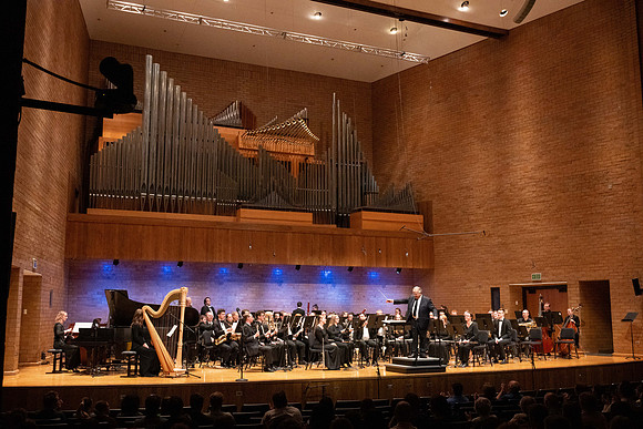 A retirement concert and reception for Diane Soelberg the director of the Symphony Band.